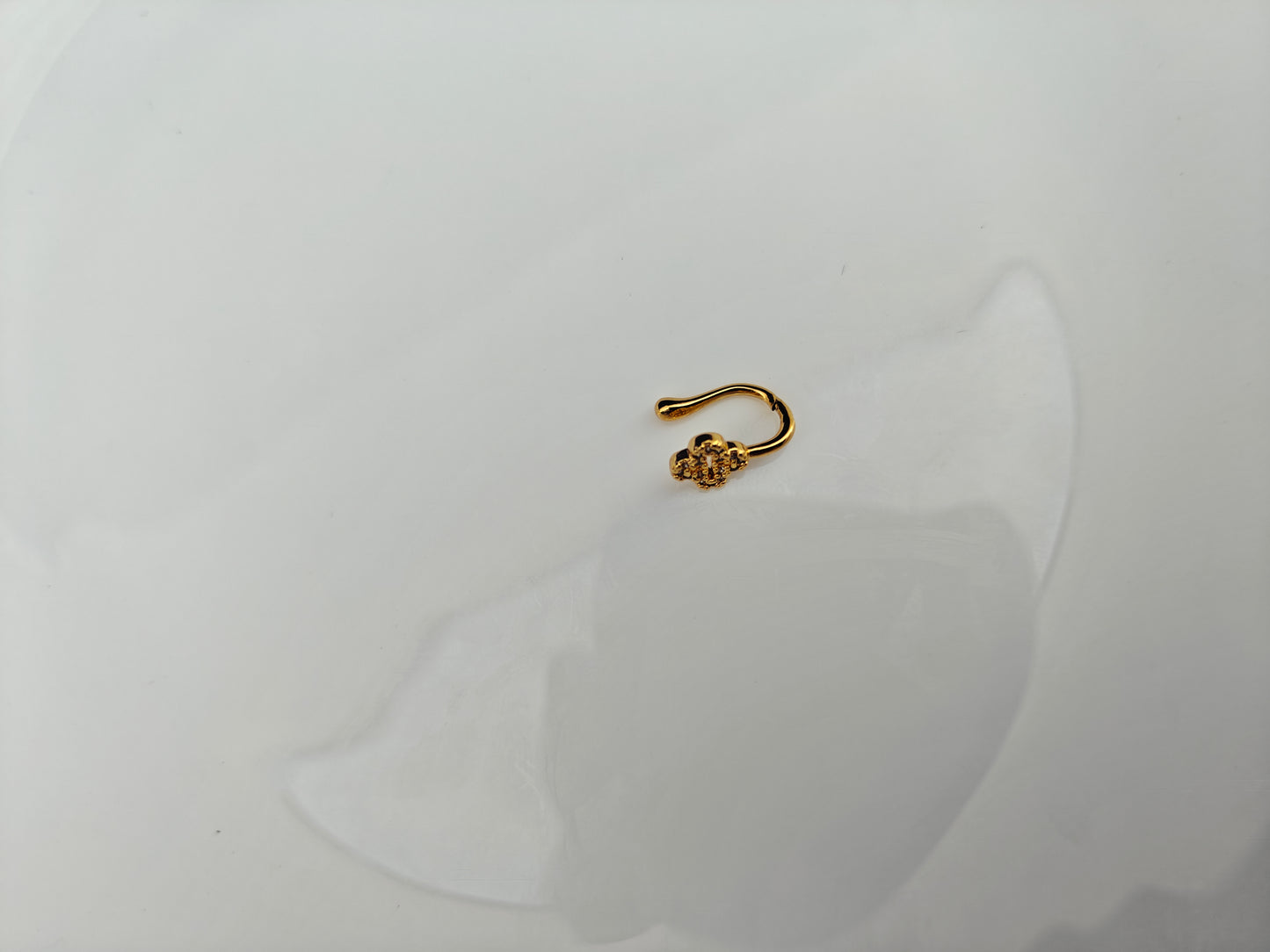 18 K PLATED MULTI USE GOLD NOSEPIN/EARCUFF SINGLE