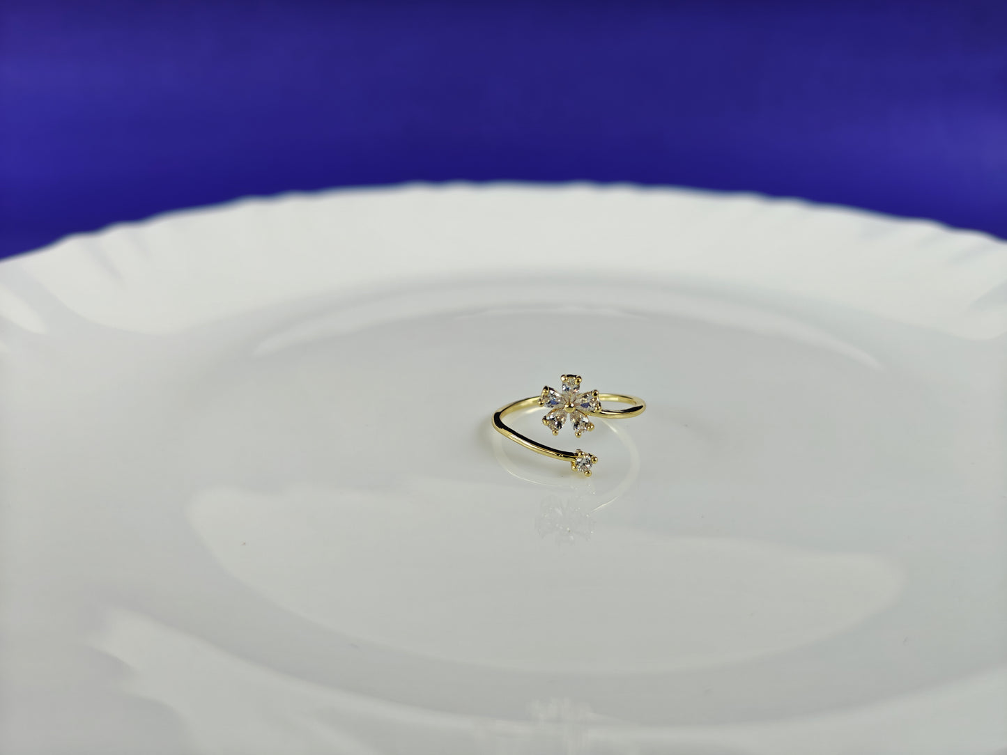 GOLD  ADJUSTABLE RING X