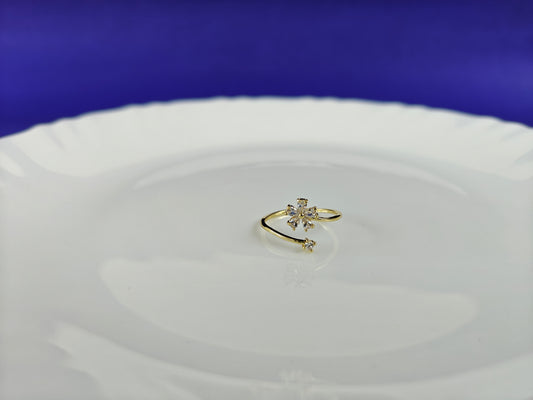 GOLD  ADJUSTABLE RING X