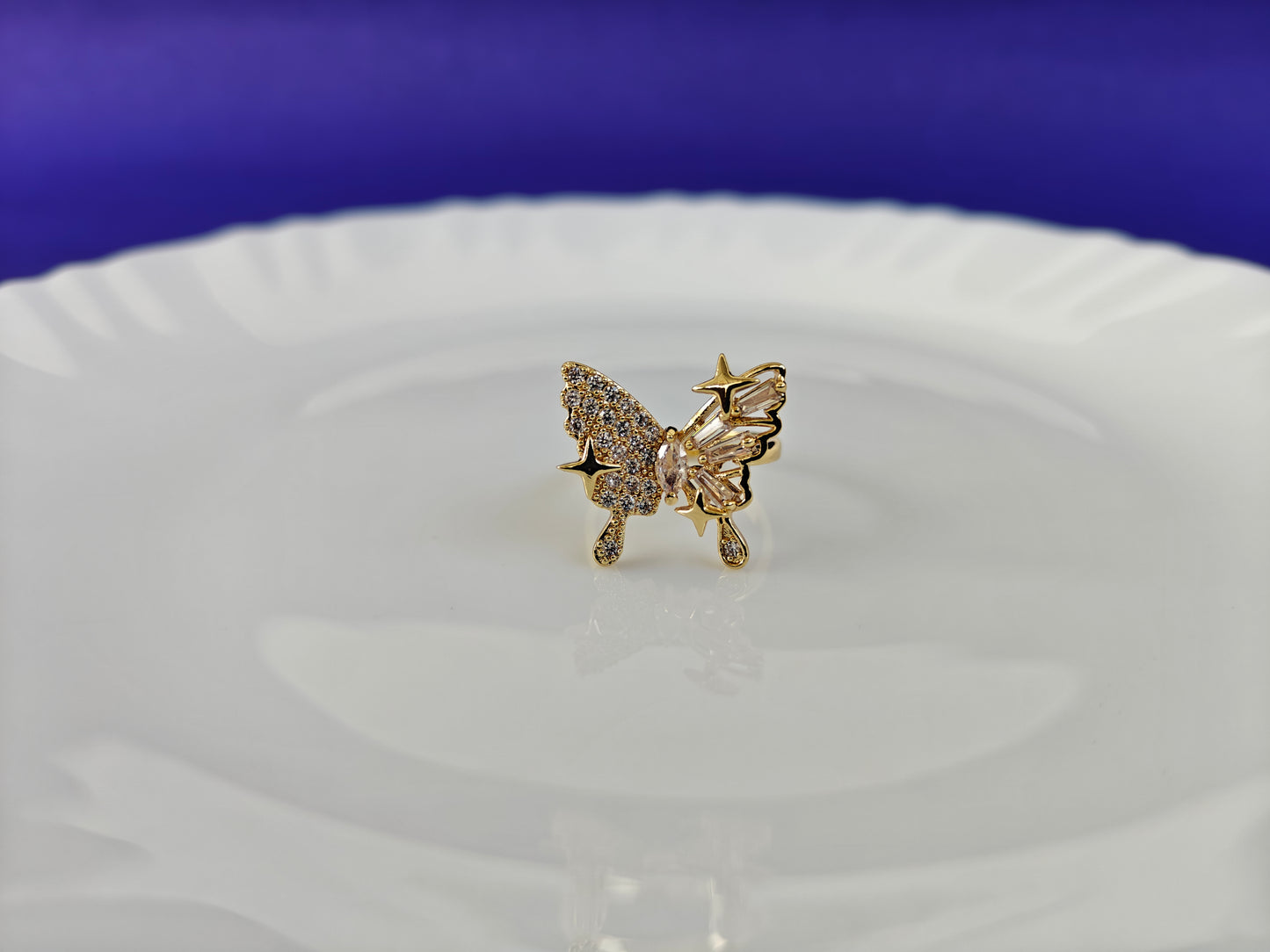 GOLD  ADJUSTABLE RING X