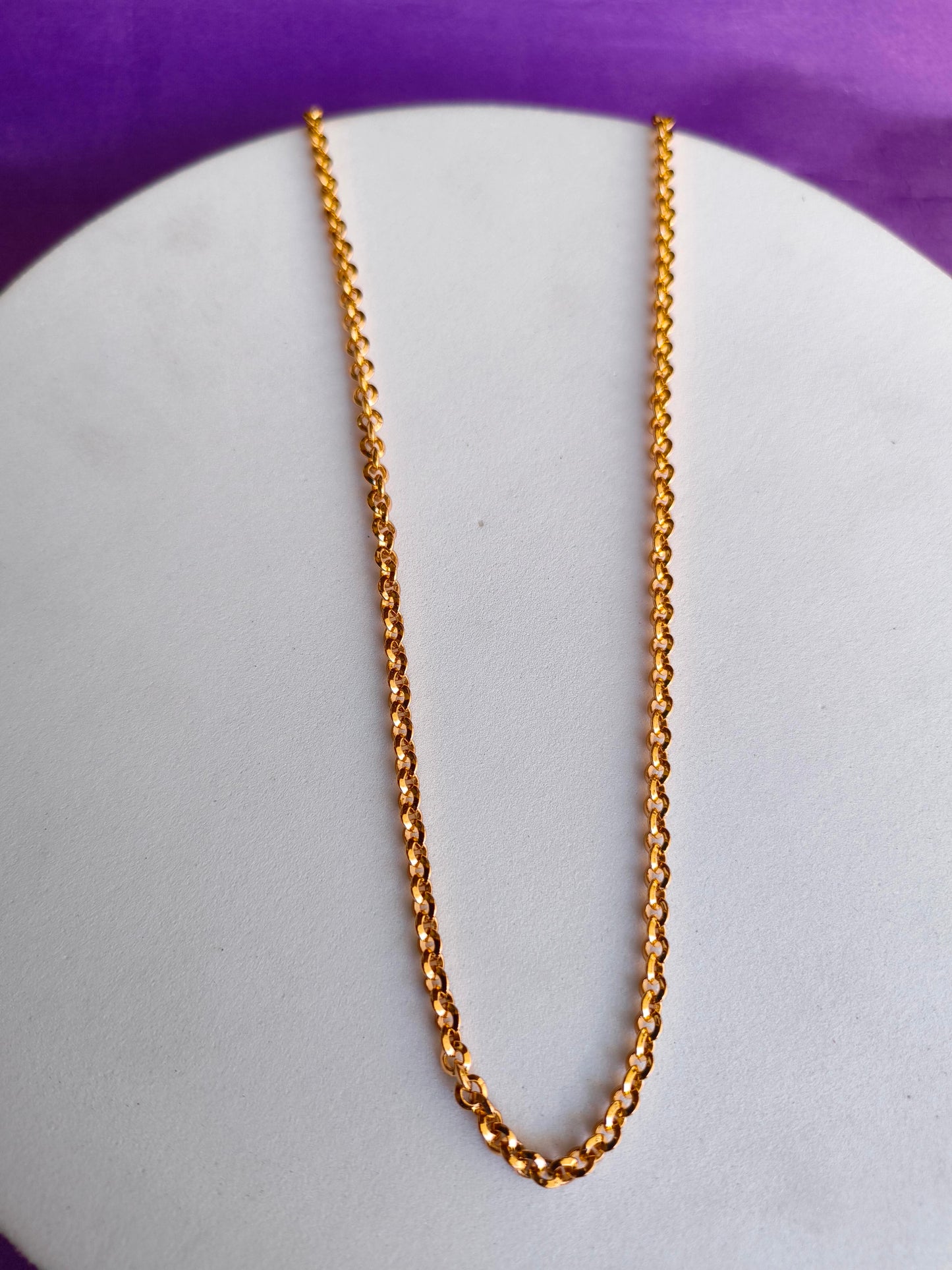 UNISEX  ROSEGOLD CHAIN Q U