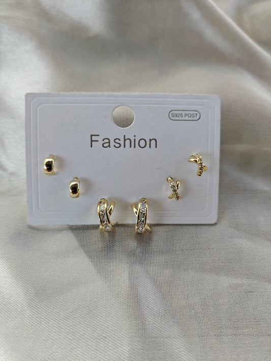 GOLD COMBO EARRING k Y