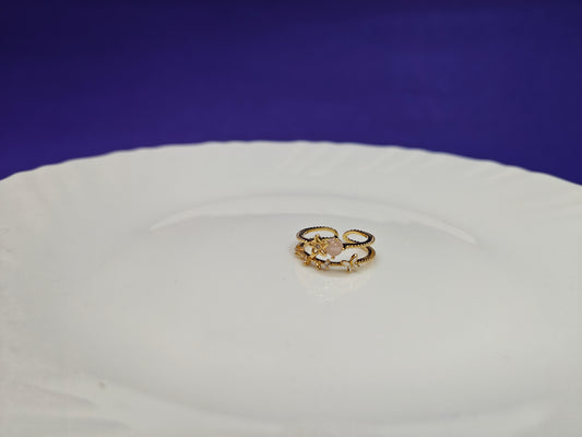 GOLD ADJUSTABLE RING xx