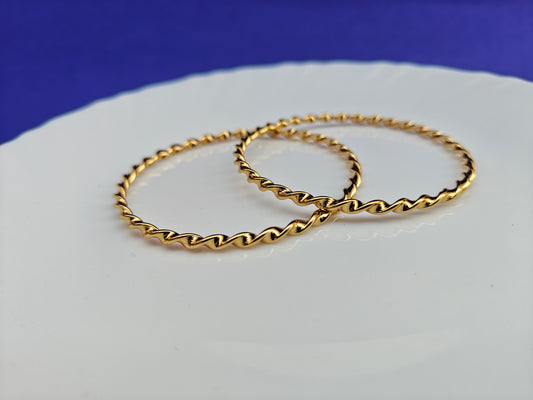 18K PLATED GOLD BANGLE