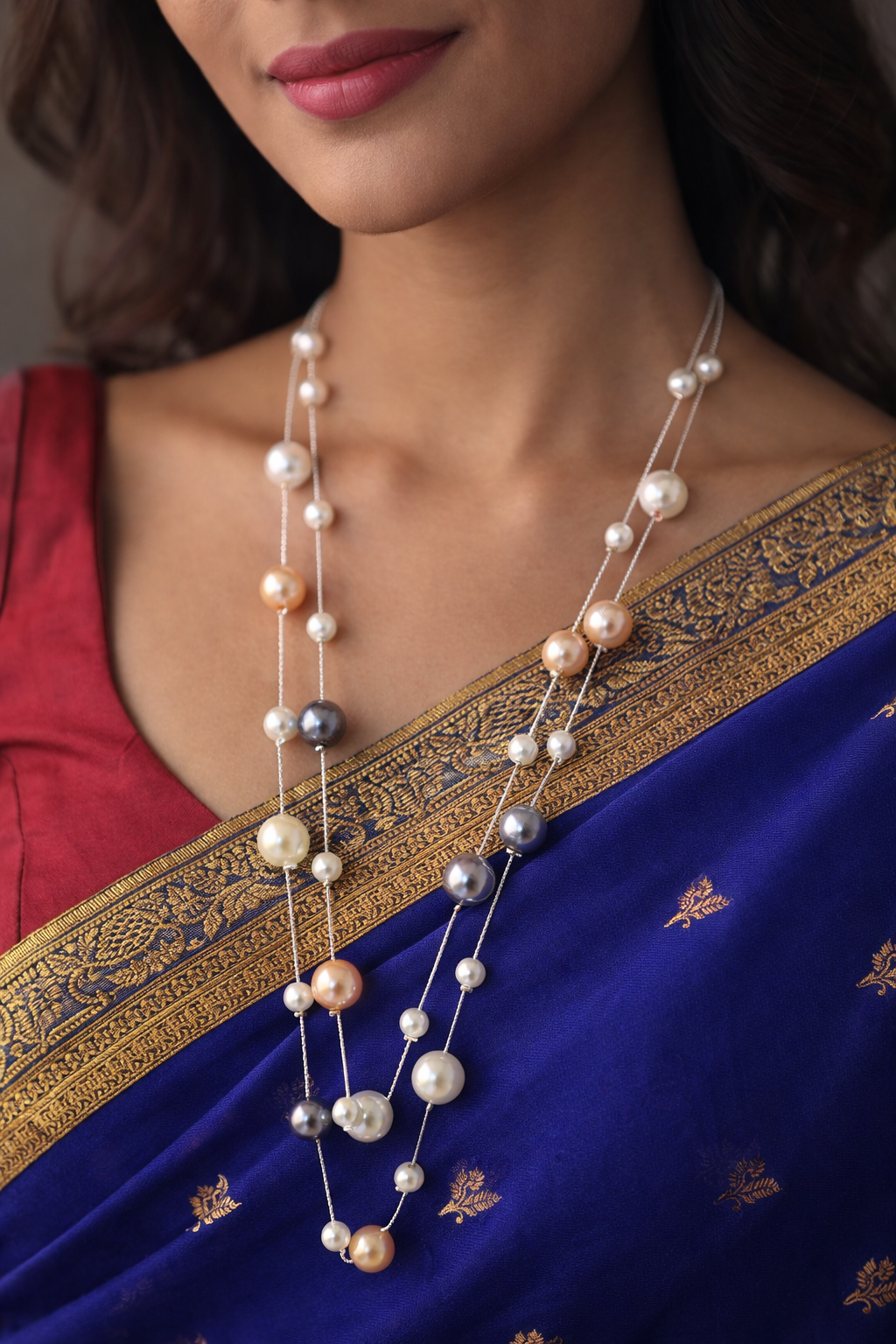 PEARL TWO LAYER CHAIN