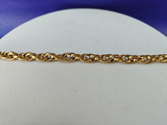 MENS GOLD CHAIN BRACELET P xx