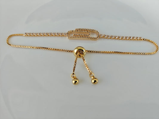 ADJUSTABLE GOLD CHAIN BRACELET F A1