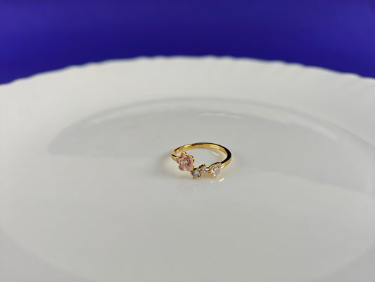 ADJUSTABLE GOLD RING X