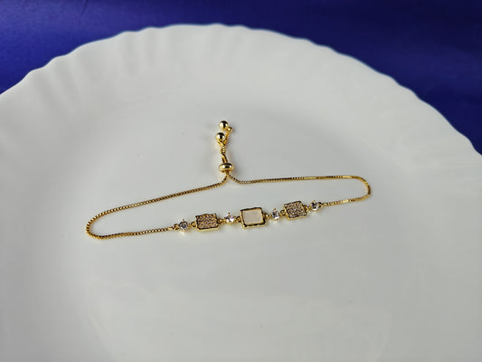 ADJUSTABLE  Gold  CHAIN BRACELET A  A2