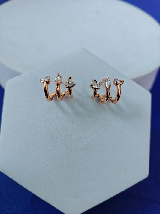 ROSEGOLD EARRING Z001