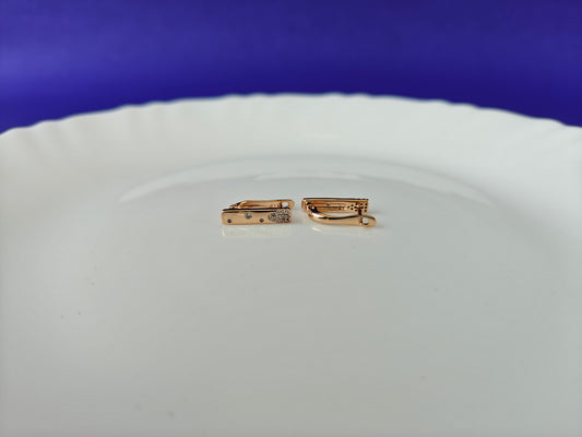 ROSEGOLD EARRING 4K BT X