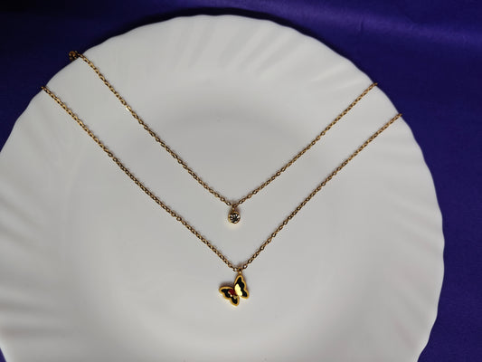 LAYER GOLD CHAIN BLACK B3 V4