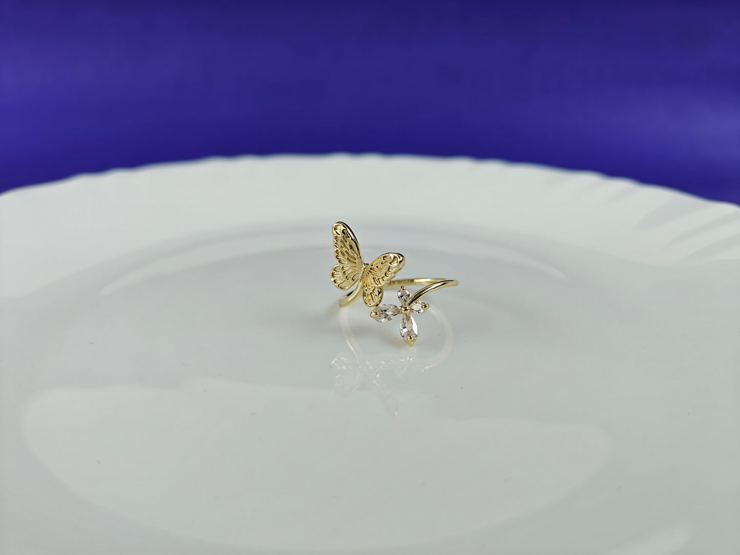 GOLD  ADJUSTABLE RING X