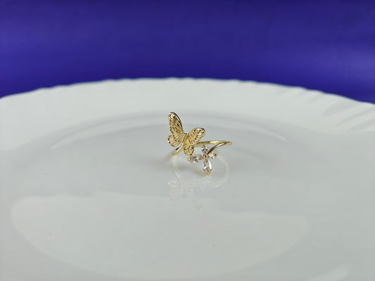 GOLD  ADJUSTABLE RING X