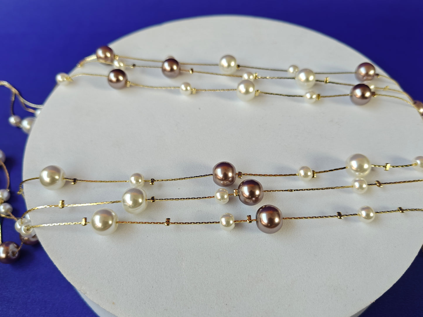 PEARL THREE LAYER CHAIN