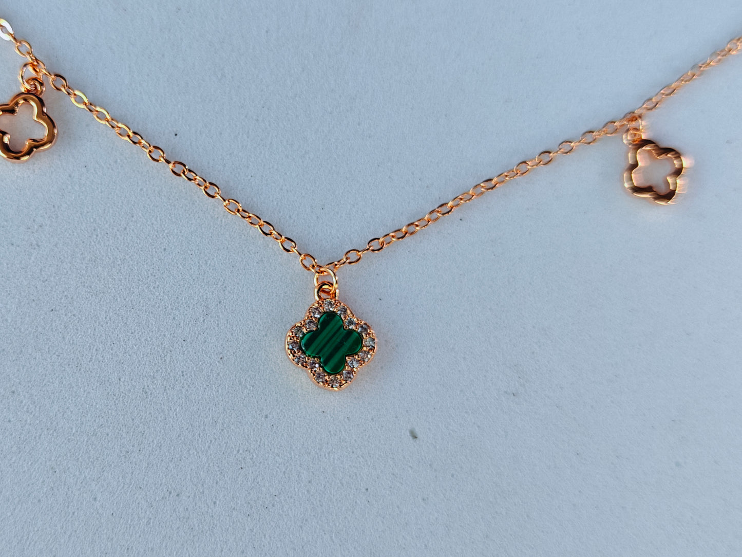 FULLY ADJUSTABLE GOLD CHAIN COMBO WITH EARRINGS