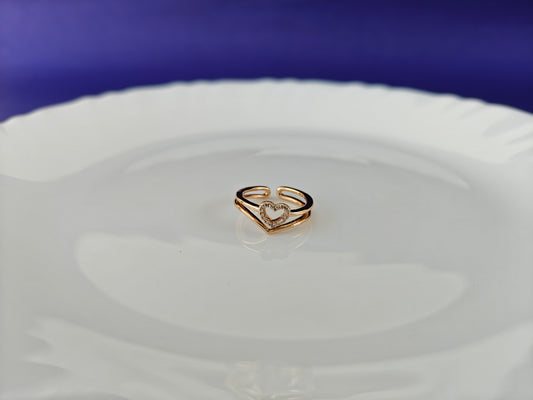 ADJUSTABLE ROSEGOLD RING X