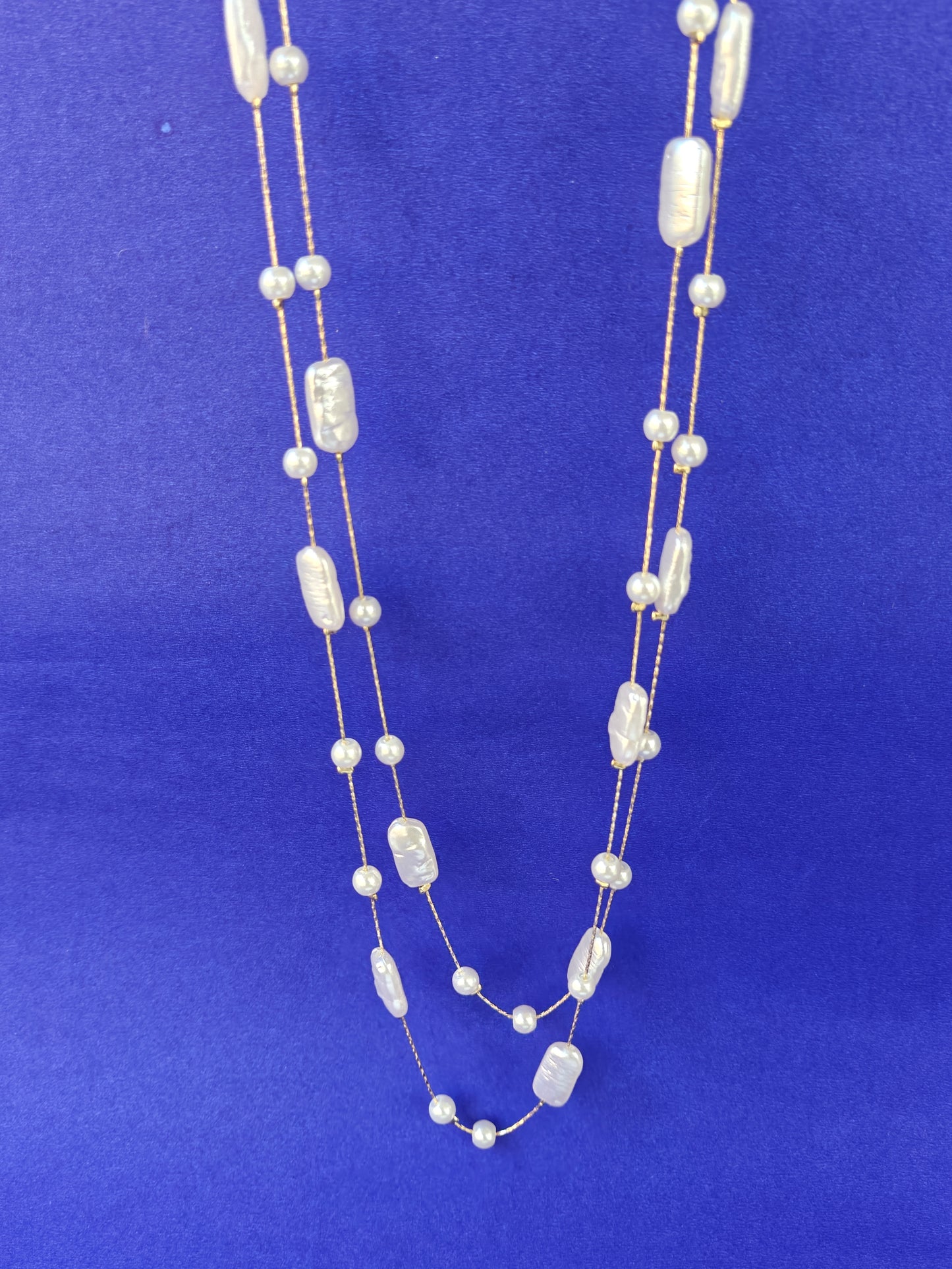 PEARL TWO LAYER CHAIN