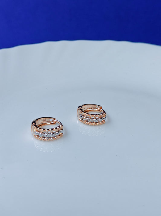 ROSEGOLD EARRING 8Z BT2.