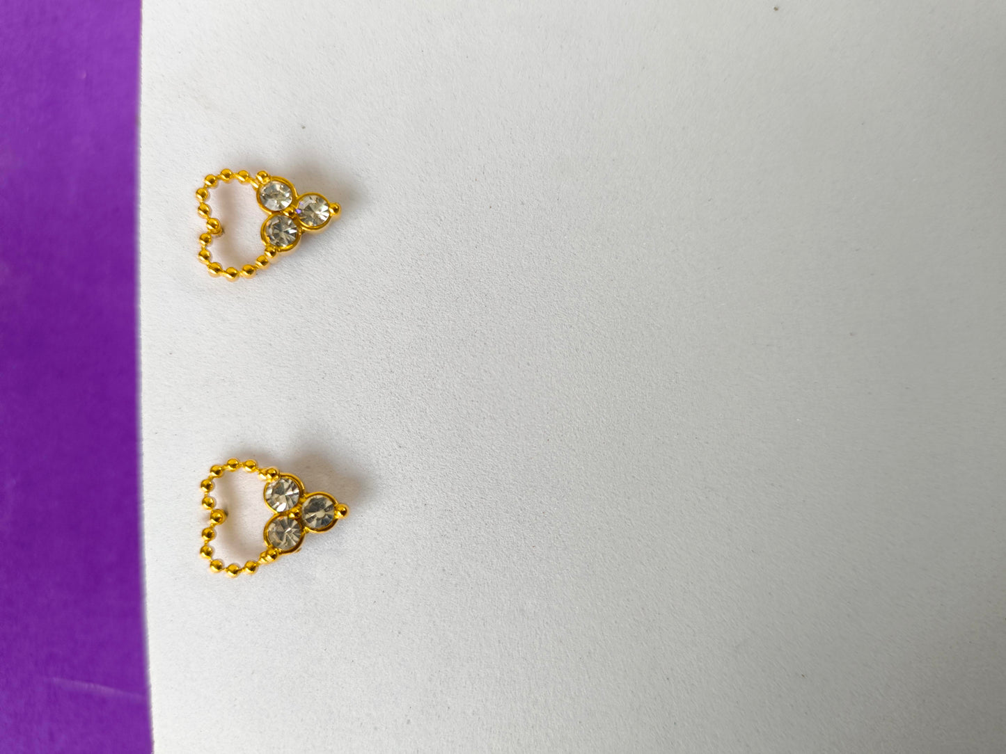 GOLD EARRING  7G T7 X