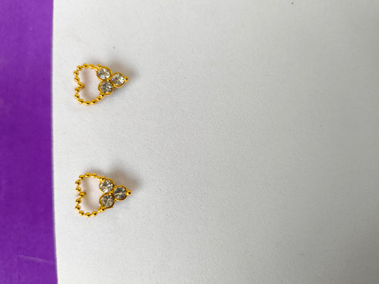 GOLD EARRING  7G T7 X