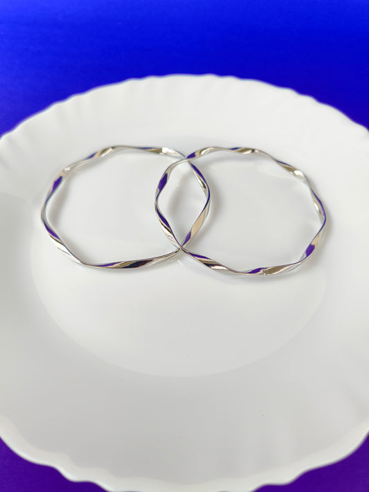 SILVER BANGLES
