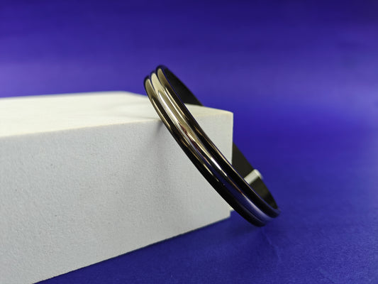 UNISEX KADA BLACK SILVER BRACELET X