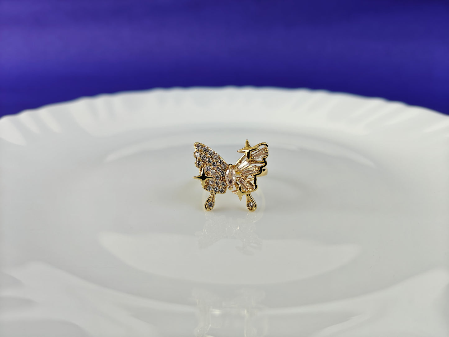 GOLD  ADJUSTABLE RING X