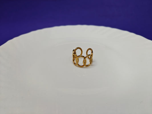 GOLD  ADJUSTABLE RING xx