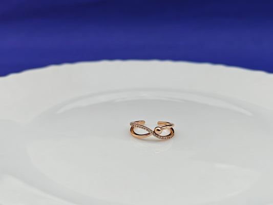 ADJUSTABLE ROSEGOLD RING X