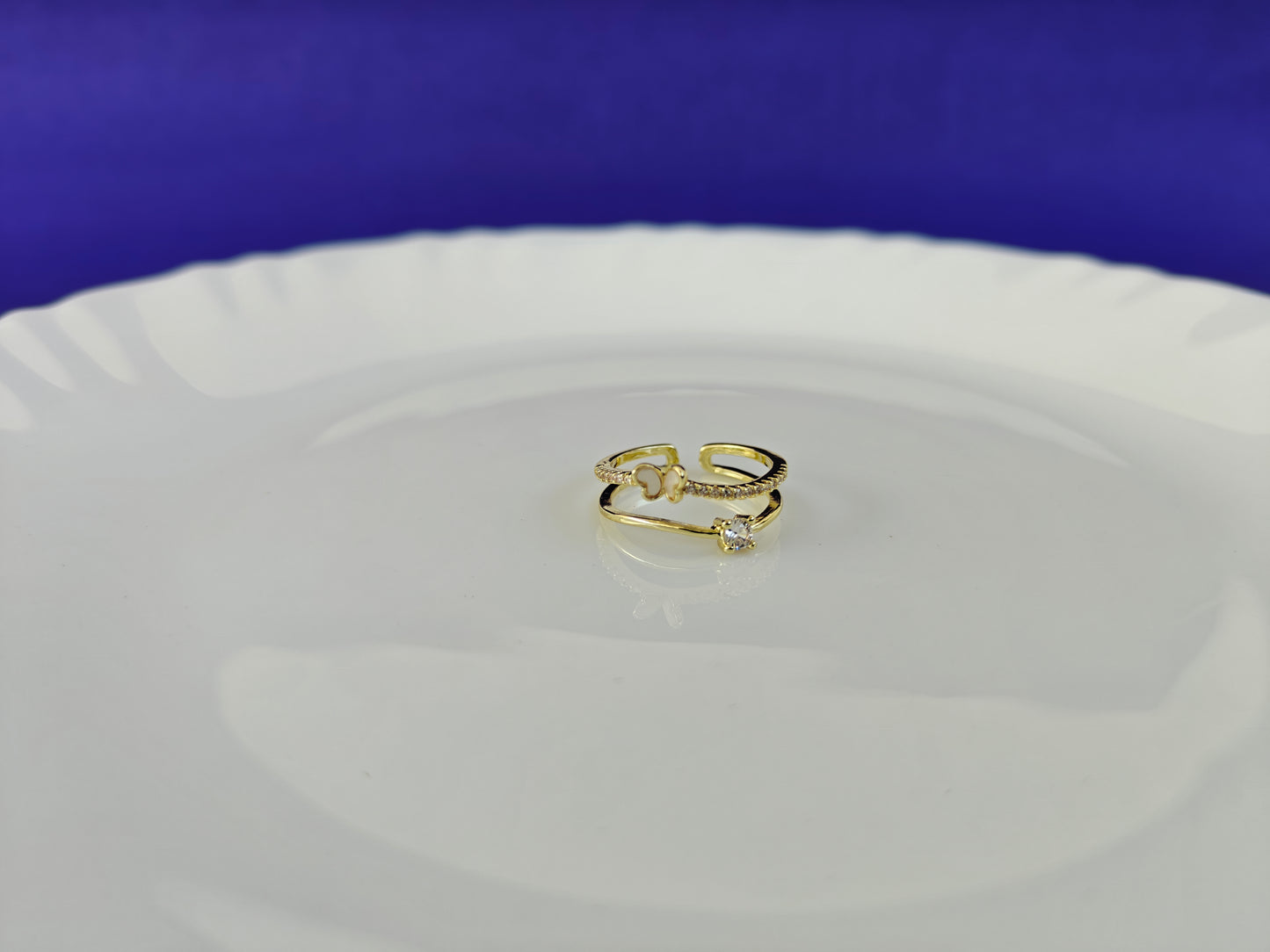 GOLD  ADJUSTABLE RING X