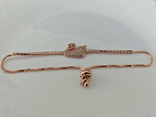 ADJUSTABLE ROSEGOLD CHAIN BRACELET D2 A1