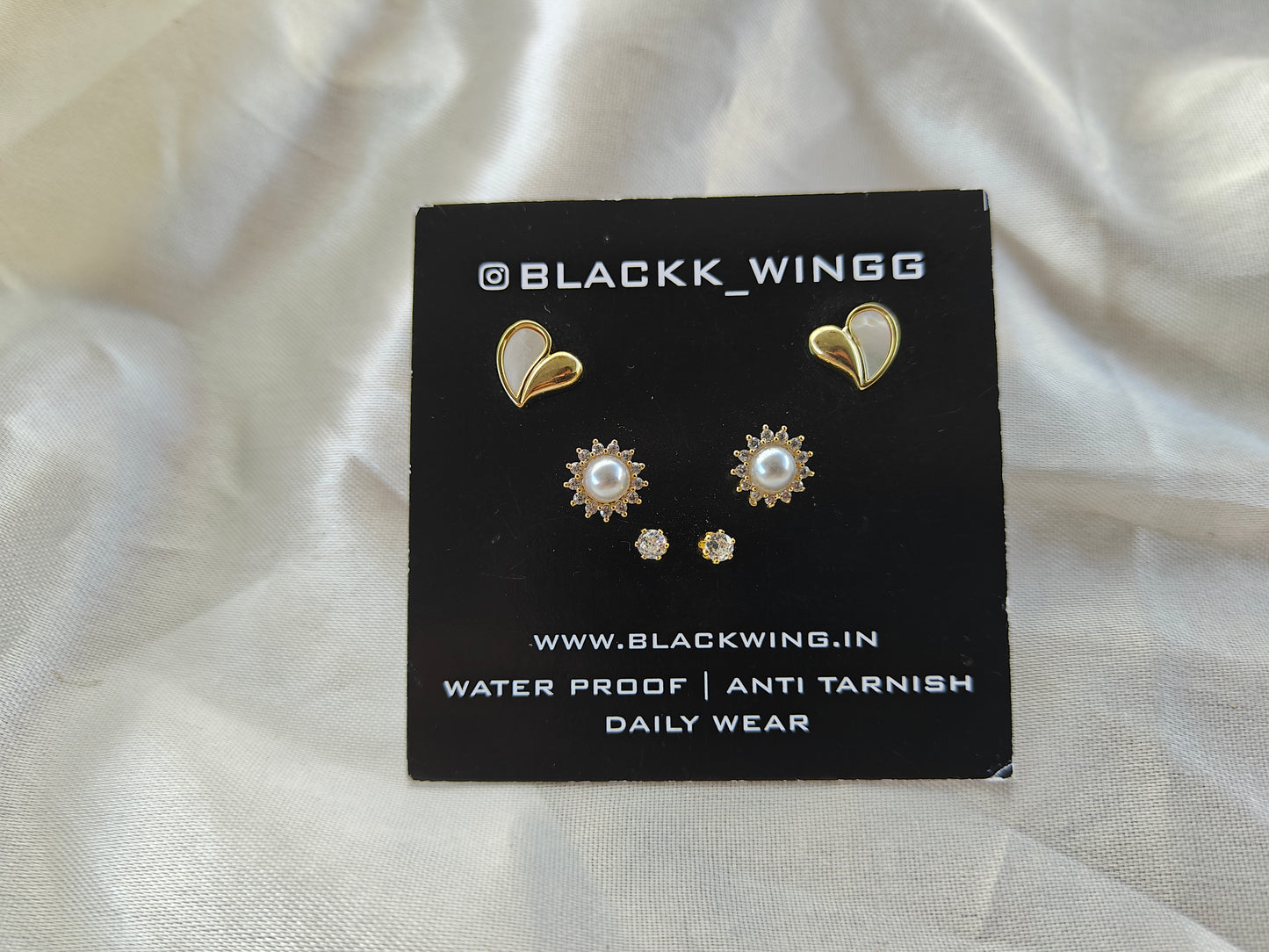 GOLD COMBO EARRING 2B Y