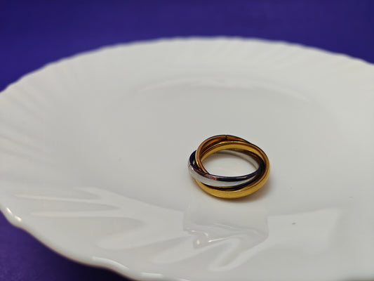 MULTICOLOUR RING (Silver Gold Rosegold)xX