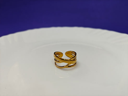GOLD  ADJUSTABLE RING xx