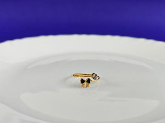 ADJUSTABLE GOLD RING X