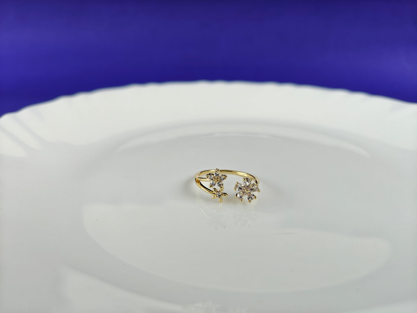 GOLD  ADJUSTABLE RING X