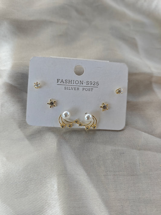 GOLD COMBO EARRING H Y