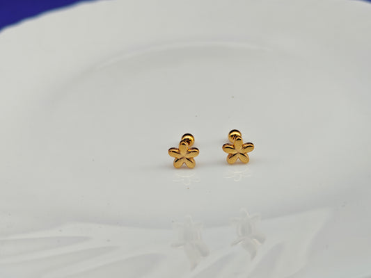 SCREW TYPE EARRINGS ANTI TARNISH AS 8