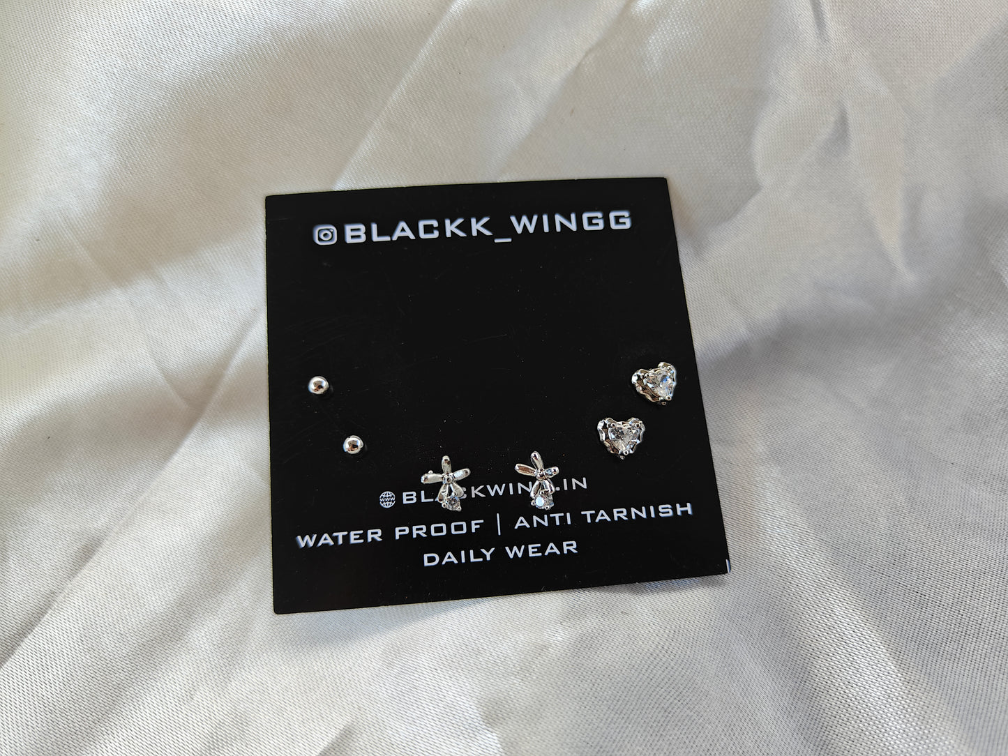 SILVER COMBO EARRING S3 Y