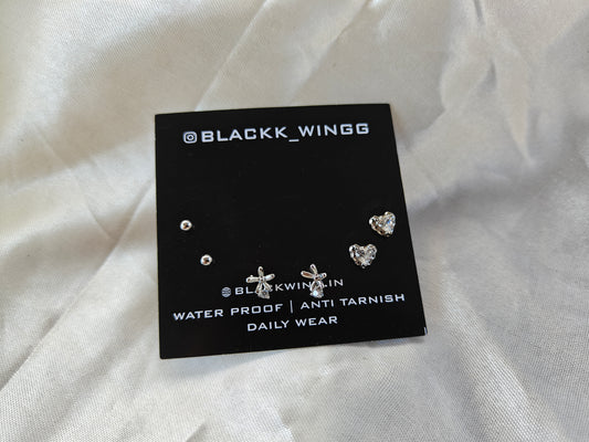 SILVER COMBO EARRING S3 Y