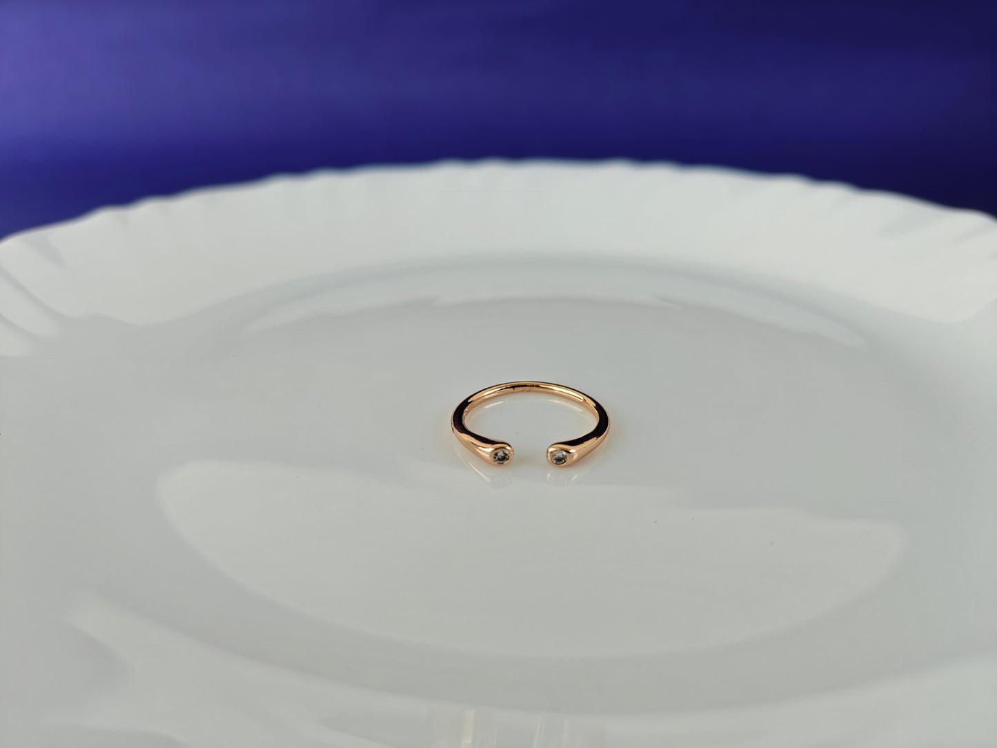 ADJUSTABLE ROSEGOLD RING X