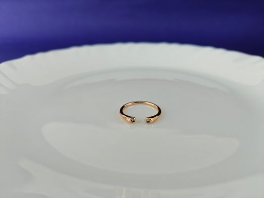 ADJUSTABLE ROSEGOLD RING X