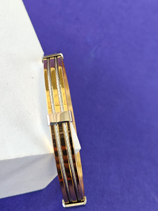 UNISEX KADA GOLD WITH SILVER BRACELET