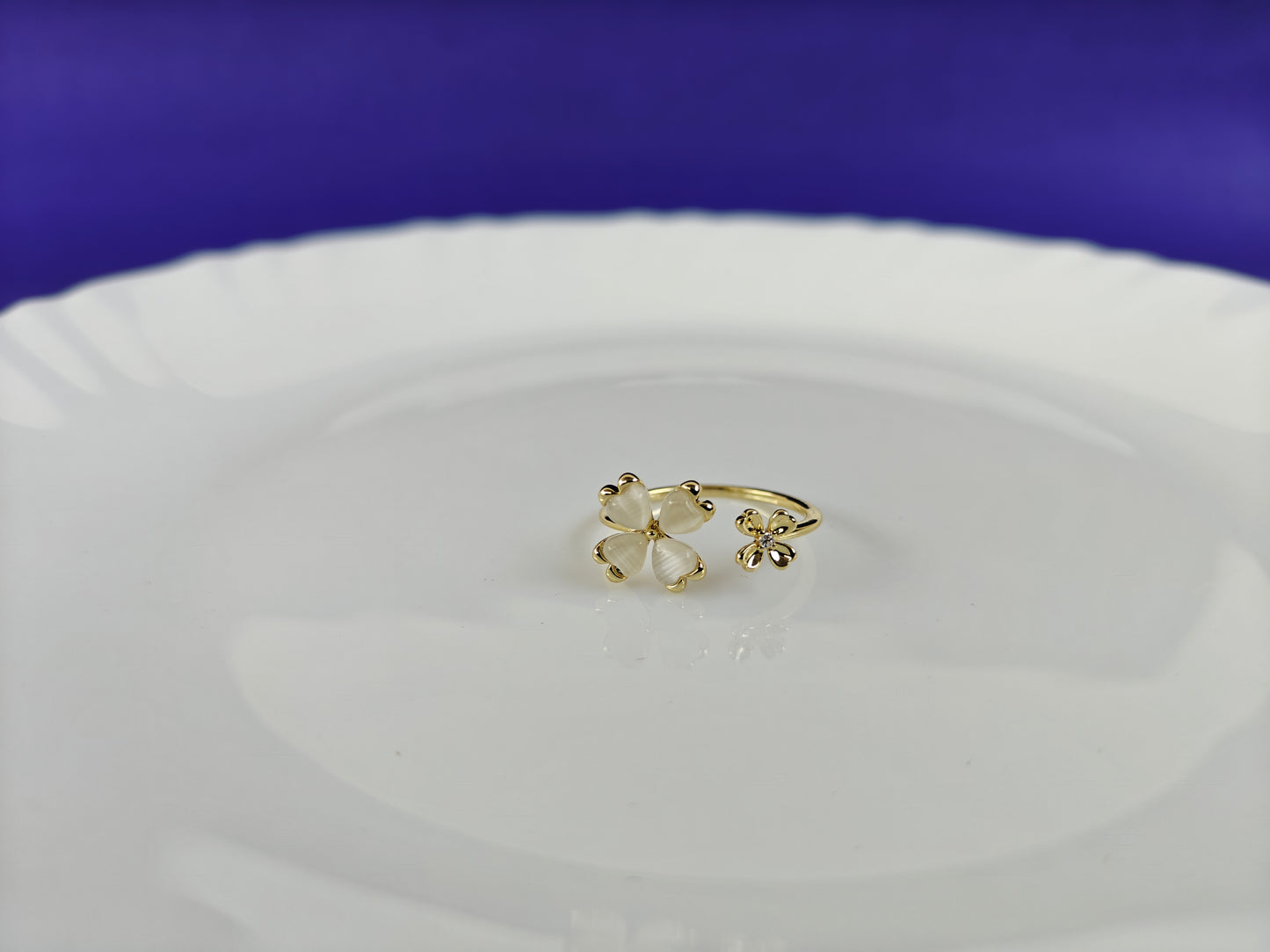 GOLD  ADJUSTABLE RING X
