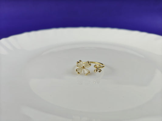 GOLD  ADJUSTABLE RING X