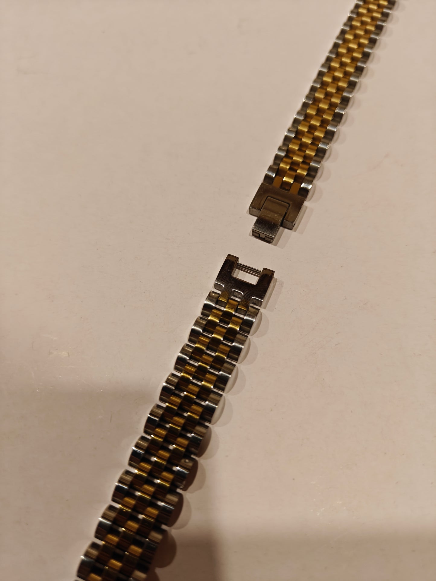 MENS GOLD SILVER CHAIN BRACELET D