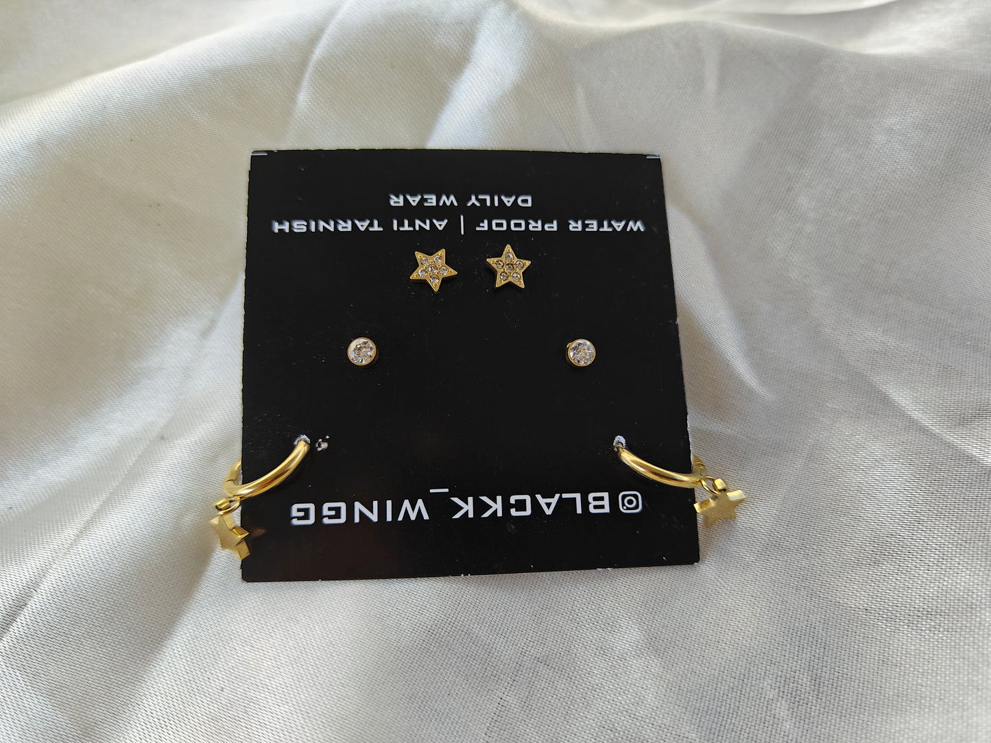 GOLD COMBO EARRING 2C Y