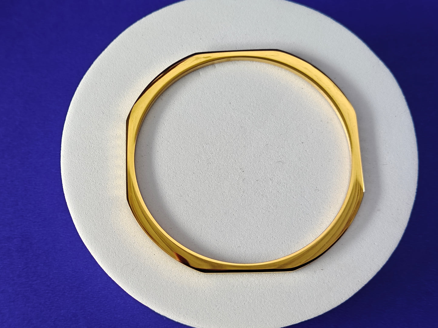 18K PLATED GOLD BANGLE PAIR