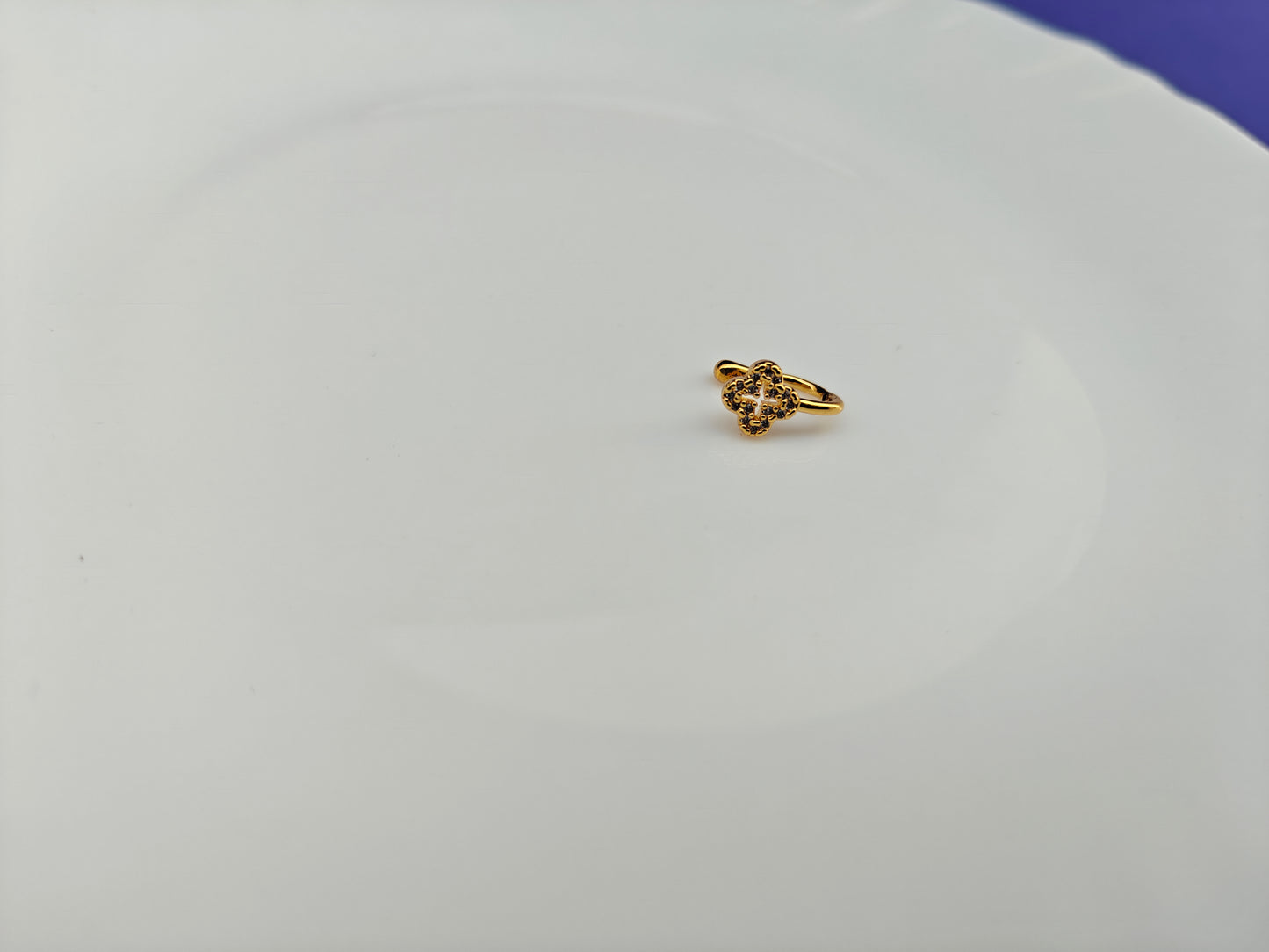 18 K PLATED MULTI USE GOLD NOSEPIN/EARCUFF SINGLE